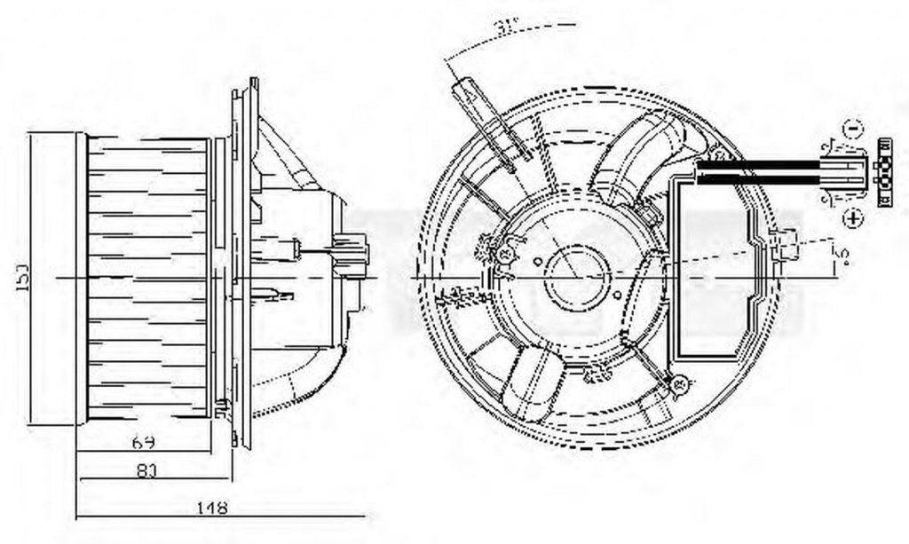 Image_499992205 Ventilator habitaclu bord VW GOLF VI Variant AJ5 TYC 537-0005 - imagine 1