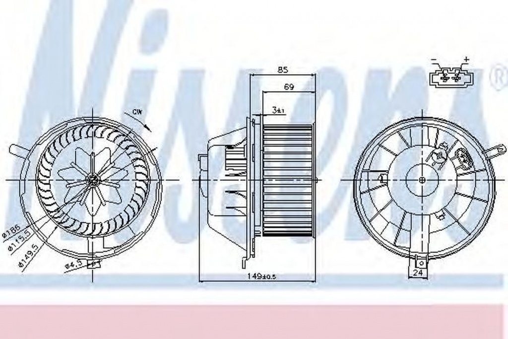 Image_499992956 Ventilator habitaclu bord VW TIGUAN 5N NISSENS 87034 - imagine 1