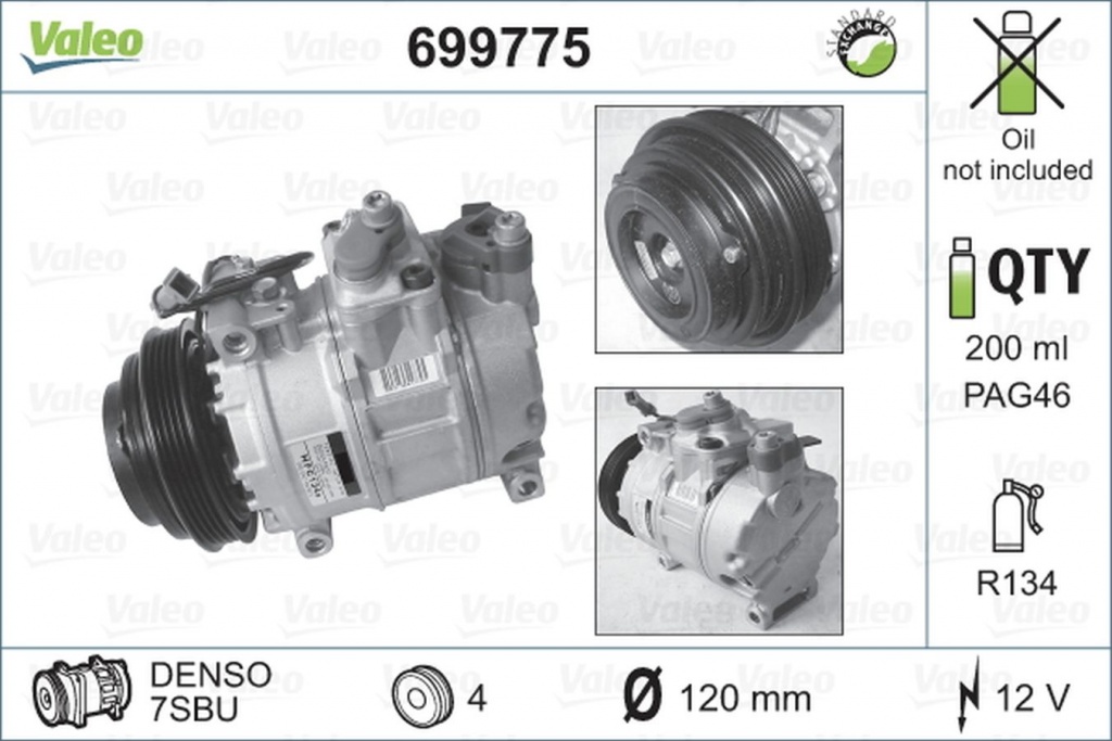 Image_499994079 Compresor clima AUDI A8 4D2 4D8 VALEO 699775 - imagine 1